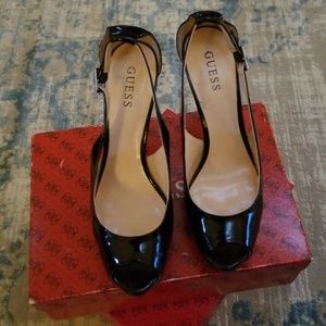 Patent Leather Peeptoe Pump